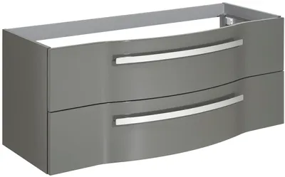 Produktbild von Pelipal Waschtischunterschrank, Serie 4005 Steingrau Hochglanz 115 cm breit
