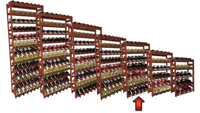 Obrázek produktu pro Dřevěný stojan na víno pro 20 lahví, hnědé barvy