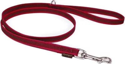 Produktbild von Mystique® Gummierte Leine 12mm mit Handschlaufe Standard Karabiner weinrot 1,2m