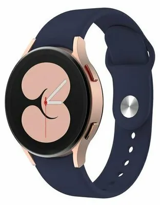 Produktbild von By Qubix Sportarmband - Dunkelblau - passend für Samsung Galaxy Watch 6 - 40 mm & 44 mm
