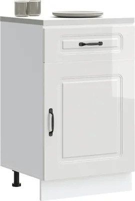 Produktbild von "im Angebot" Küchenunterschrank Kalmar Hochglanz-Weiß Holzwerkstoff - Küchenschränke CC23927