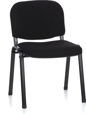 Produktbild von hjh OFFICE Vierfußstuhl XT 600 SW Stoff Stuhl bis 100 kg belastbar