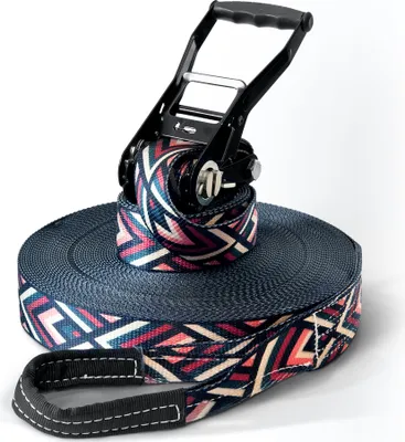 Produktbild von Slackline Set Striving, 35 Meter, inklusive Tragebeutel aus Leinen