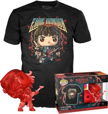 Image de FUNKO POP ! & TEE Hunter Eddie, Figurine à collectionner, Films et séries TV, 150 g