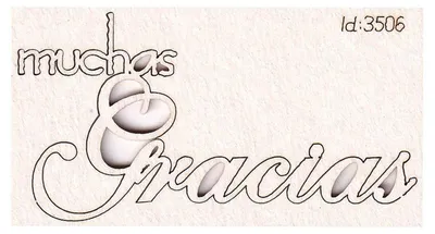 Zdjęcie produktu dla TEKTURKA dekoracyjna scrapki - Scrapiniec Muchas Gracias