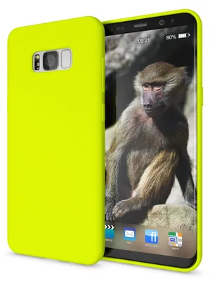 Produktbild von Samsung Galaxy S8 Plus Handy Hülle von NALIA, Ultra-Slim TPU Silikon Neon Case Gelb
