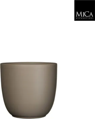 Produktbild von Mica Decorations Pflanzentopf - taupe - Keramik - 22 x 20 cm