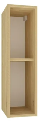 Produktbild von Küchenhängeschrank 20x72 cm - Cremona-Eiche - Modulküche - Küchenschrank - Offener Oberschrank