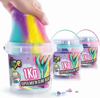 Produktbild von Canal Toys Slime Super Bucket 1kg, Schleim, 6 Jahr(e), Mehrfarbig