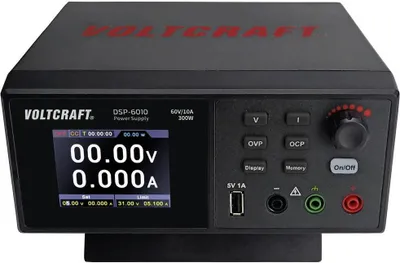 Produktbild von VOLTCRAFT DSP-6010 Labornetzgerät, einstellbar 0 - 60 V 0 - 10 A 300 W USB 2.0 Buchse A fernsteuerbar Anzahl Ausgänge 1