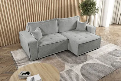 Produktbild von Kaiser Möbel L-förmiges Bohoo-Ecksofa mit Schlaffunktion Dunkelbeige Rechts