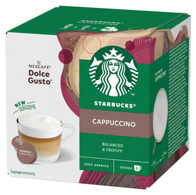Zdjęcie produktu dla Kawa Starbucks Dolce Gusto Cappuccino Rich and Creamy Arabica 120g