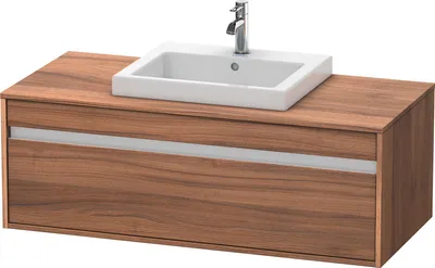 Produktbild von Waschtischunterbau KETHO 550x1200x426mm nussbaum natur nussbaum natur