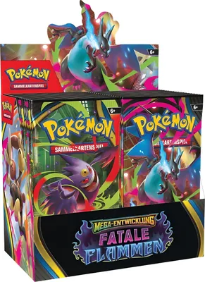 Produktbild von Pokemon Mega Entwicklung Fatale Flammen Booster Display ME02 Deutsch