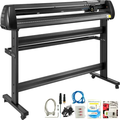 Produktbild von VEVOR Schneideplotter 1350 mm, Folienschneider, Vinylschneidemaschine 800 mm/s, Vinyl Schneideplotter 128K-2M, Plottermaschine, Hobbyplotter 80 dB, Schnittgenauigkeit 0,01 mm, Schnittdruck 10-500g,