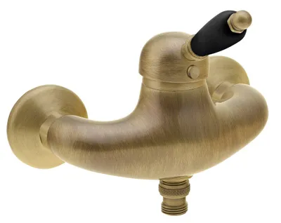 Produktbild von Sapho KIRKÉ BLACK Duscharmatur, schwarzer Hebel, Bronze