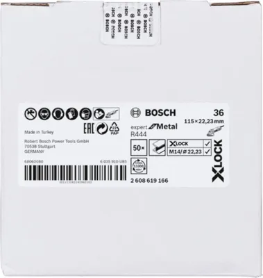 Produktbild von X-LOCK Fiberschleifscheibe, Ø115 mm, K 36, R444, Expert for Metal, 1 Stk.