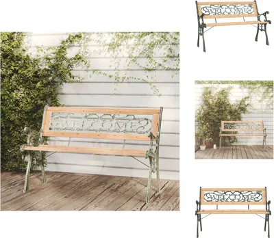 Produktbild von vidaXL Gartenbank 122 cm Massivholz Tanne -  Gartenbänke