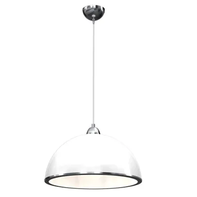 A single pendant light fixture hanging from a white cord.