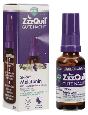 Produktbild von WICK ZzzQuil Gute Nacht Spray 30ml PZN 18803840