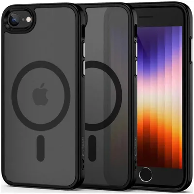 Zdjęcie produktu dla Etui Tech-Protect MagMat MagSafe do iPhone 7, 8, SE 2020, 2022, matowa czerń