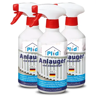Produktbild von Plid® Anlauger & Entfetter – 1,5L für ca. 15 m² – entfernt Fett, Nikotin & Schmutz, schafft griffige & haftfähige Untergründe für Farben & Lacke