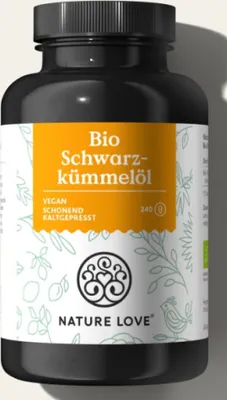 Obrázok produktu pre Výživový doplnok Nature LoveSchwarz-kümmelöl, 240 kapsúl