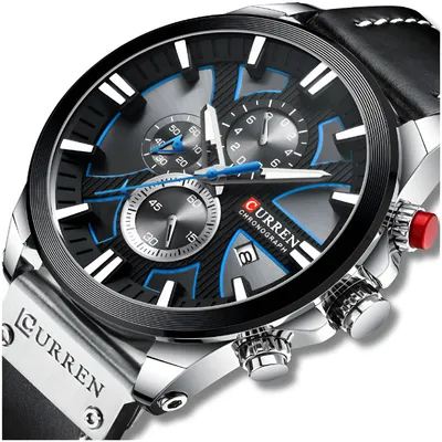 Image de Montre Homme Curren Classic Elegant Chronograph Date Watch 5 Colours