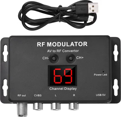 Obrázek produktu pro Marhynchus Domácí kino TV Video příslušenství RF modulátor AV na RF převodník Minimalizované rušení s vysílací normou Design