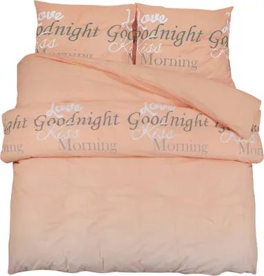 Image de vidaXL Ensemble de literie rose 240x220 cm coton
