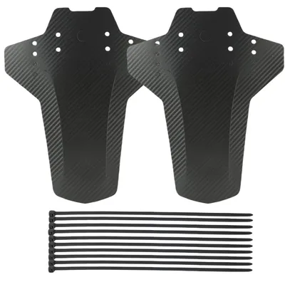 Immagine prodotto di Paraspruzzi per mountain bike, set da 2, per ruote da 20-29 pollici, con riflettori, robusti e flessibili