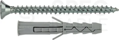 Obrázok produktu pre Sada hmoždinky KRX 8x40m a skrutky PZ 4x45mm, blister 14ks