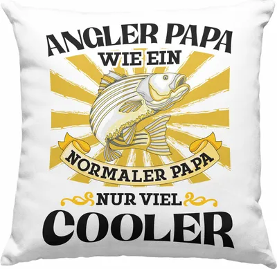 Produktbild von Trendation - Angler Papa Geschenk Vatertag Geschenkidee von Sohn für Angler-Vater (Grau)