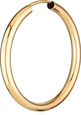 Produktbild von Einzel 585 Gelb Gold Creole Ohrring Ohrschmuck Rund Goldohrring 30mm 1854