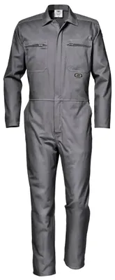 Produktbild von Sir Safety SYMBOL Herren Arbeitsoverall aus 100% Massaua-Baumwolle, dreifach genähte Schultern, M, MOUSEY GRAU
