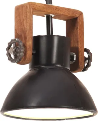 Obrázok produktu pre Industriálna závesná lampa 25 W, čierna, okrúhla 19 cm E27