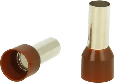 Obrázok produktu pre Koncovky vodičov DIN 46228 časť 4 izolované, veľkosť N, farebné označenie WE prierez 25 mm² hnedá – 1 kus
