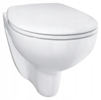 Produktbild von WC Sitz - Toilettensitz - Weiß - 44x36,2 Cm - Sanftabfallend - Abnehmbar - Duroplast - Toilettendeckel