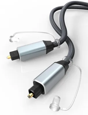Obrázok produktu pre Optický audio kábel – nylonový opletený Toslink kábel, 3 metre