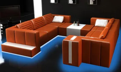 Obrázek produktu pro Wohnlandschaft Designer Sofa Couch Big Polster Leder Sofas Eck Ecke Sitz PH310