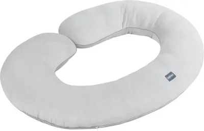 Produktbild von Bellochi Seitenschläferkissen Mit Bezug 100% Velvet Grau - Stillkissen XXL Sleepy-C - Pregnancy Pillow - Hypoallergen Schwangerschaftskissen Zum Schlafen 140 x 85 x 20 cm - Body Pillow für Frauen