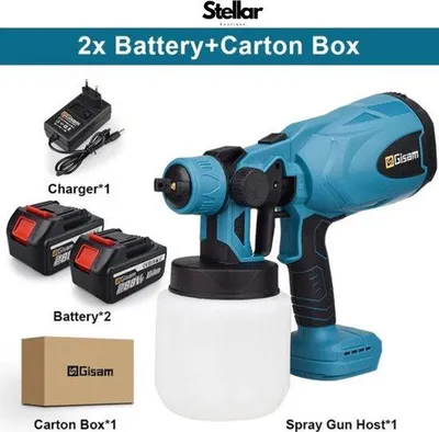 Image de Pistolet à peinture électrique avec 2 batteries et un chargeur