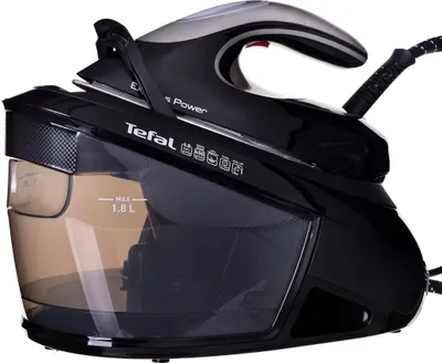 Obrázek produktu pro Tefal SV8062, 450 g/min, Durilium AirGlide Autoclean soleplate, 6,8 bar, 1,8 l, 130 g/min, Černá, Stříbrná