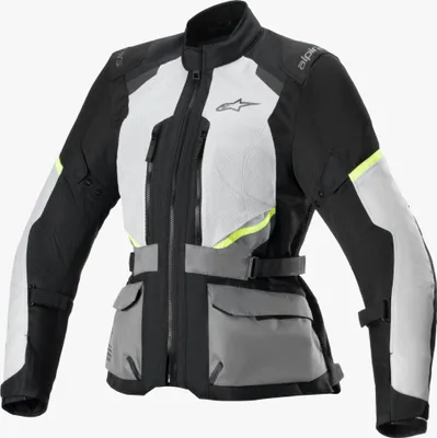 Produktbild von Alpinestars Stella Andes Air Drystar® wasserdichte Damen Motorrad Textiljacke, schwarz/grau, L
