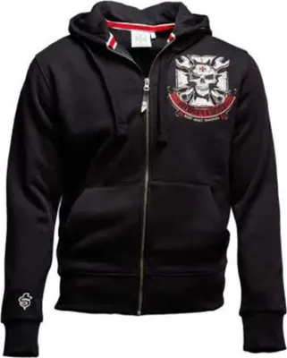 Zdjęcie produktu dla WCC West Coast Choppers Hoodie Mechanic Zip Black-L