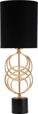 Produktbild von Mauro Ferretti Circly Tischleuchte E27 Ø 20x58,5 cm gold schwarz