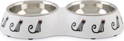 Immagine prodotto di Beeztees ciotola singola/doppia per gatti Muzy, Dimensione:Ciotola doppia