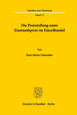 Produktbild von Die Preisstellung unter Einstandspreis im Einzelhandel.