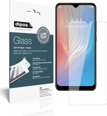 Produktbild von 2x Schutzfolie für HTC Wildfire X - Anti-Shock 9H Folie dipos Glass Kunststoffglas
