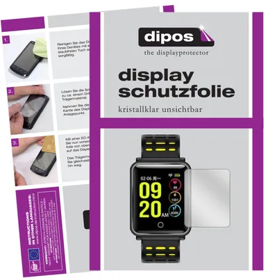 Produktbild von 6x Schutzfolie für TagoBee TB06 Smartwatch klar Displayschutzfolie Folie Display